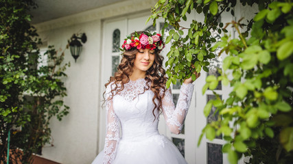 Bride with wreath