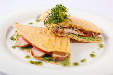 corn tortilla with meat