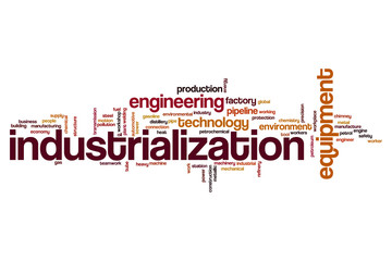 Industrialization word cloud
