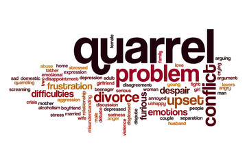 Quarrel word cloud