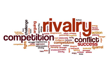 Fototapeta premium Rivalry word cloud