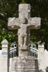 Calvary of  the Chapel of Sainte Anne of Le Pouliguen, a commune in the Loire-Atlantique department in western France
