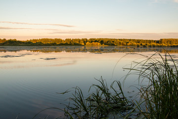 Nice lake in a beautiful autumn day