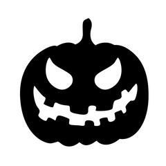 Vector silhouette of pumpkin for Halloween