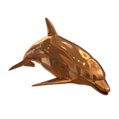  イルカの3Dレンダリング画像