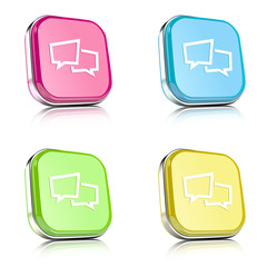 ikona na tle zaokrąglonego kwardratu z metalowym środkiem i odbiciem © vempireart