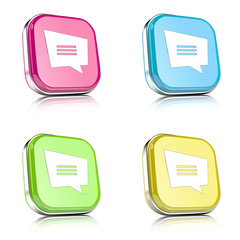 ikona na tle zaokrąglonego kwardratu z metalowym środkiem i odbiciem © vempireart