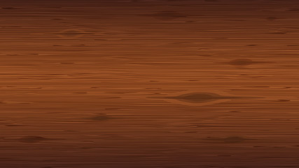 Wood plank background. Close-up of reddish brown wooden texture with knots.