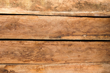 Wall from wood in rural.