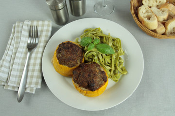 courgette farcie et tagliatelles 25082016