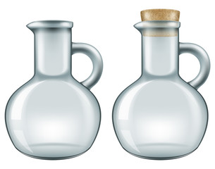 Glass jar, vector illustration.