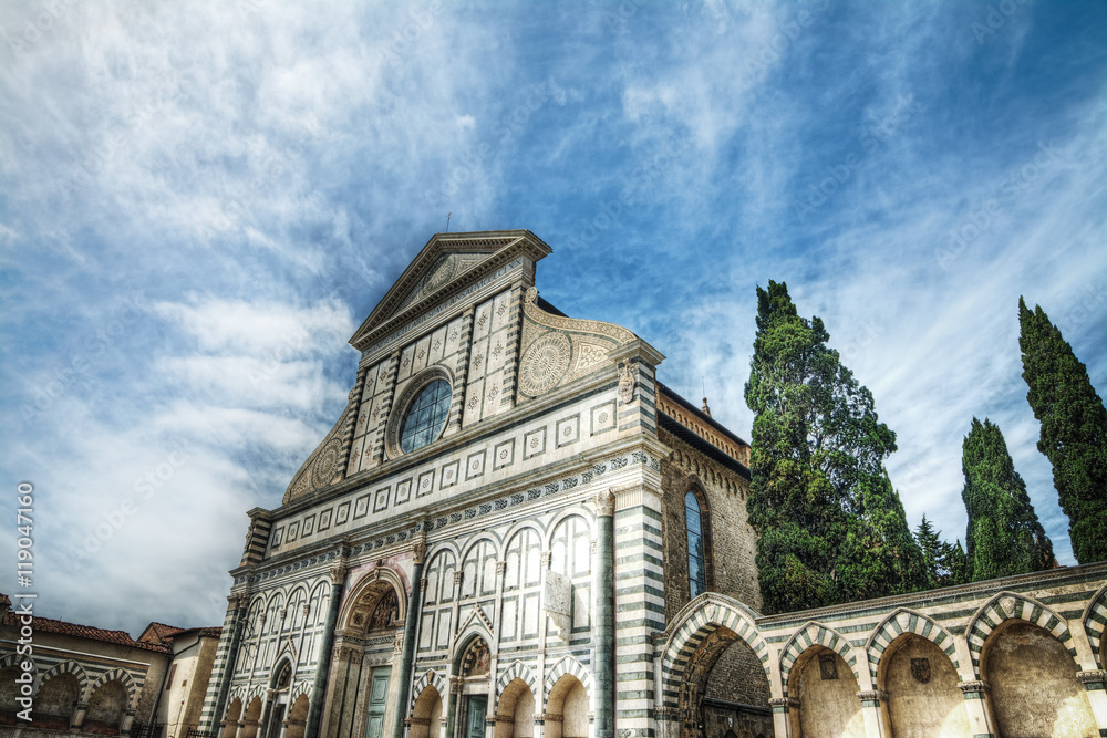 Wall mural front view of santa maria novella