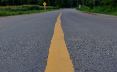Fototapeta premium yellow lines on the road