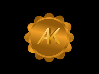 AK Initial Logo for your startup venture
