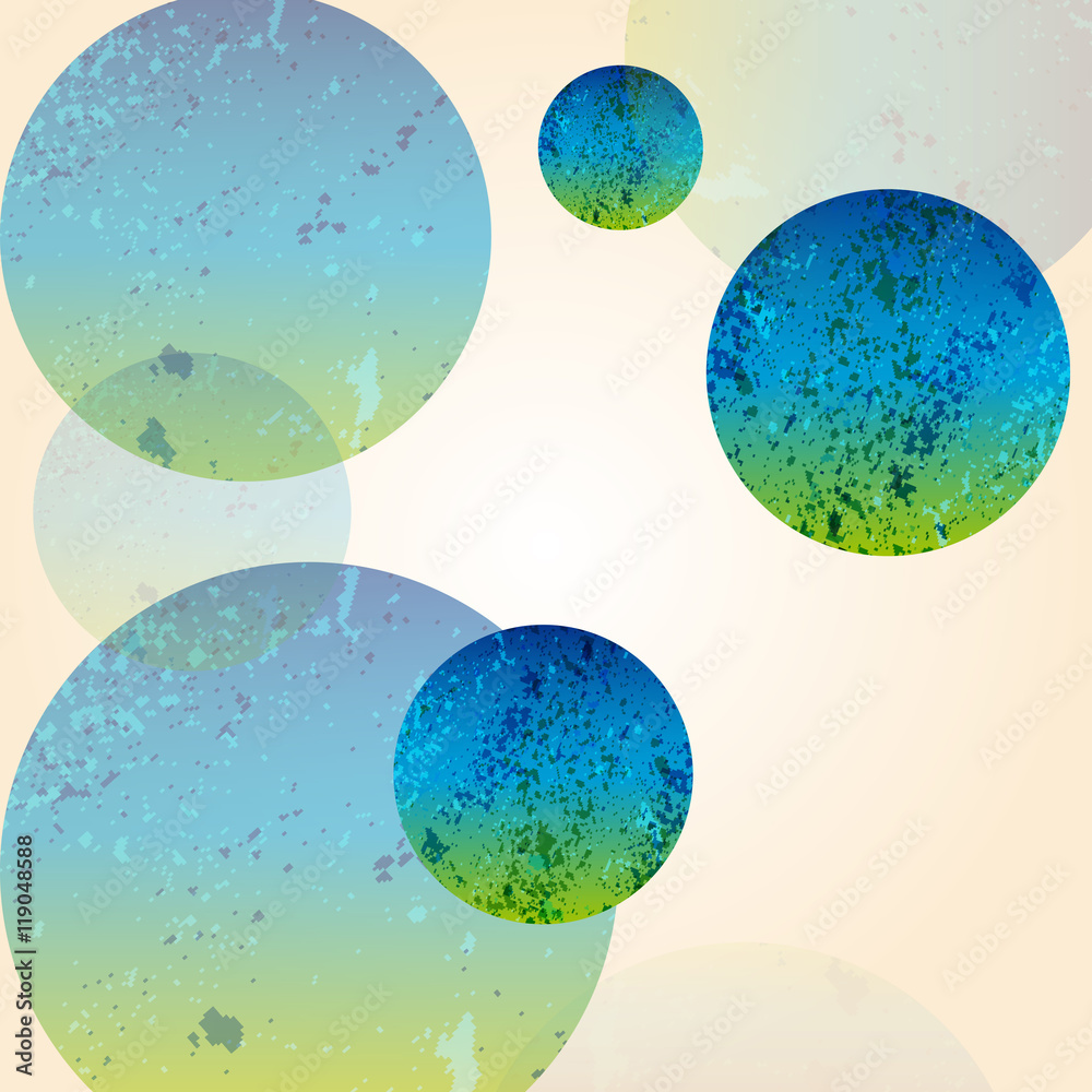 Aufkleber multicolor abstract bright background. circles elements.
