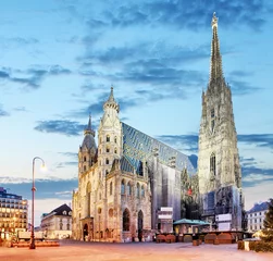 Foto op Plexiglas Wenen - St. Stephan-kathedraal, Oostenrijk, Wien © TTstudio