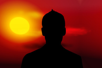 Man silhouette