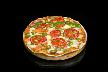 Margarita pizza with mozzarella