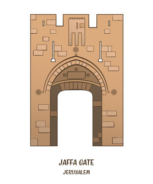 Jaffa Gate In Jerusalem