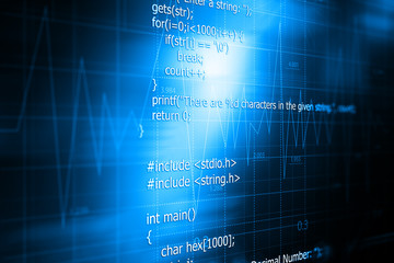 Program code on a monitor