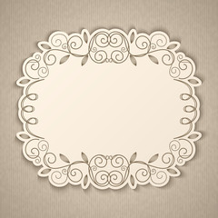 Vintage calligraphy frame