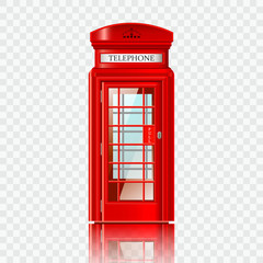 Fototapeta premium London red telephone box