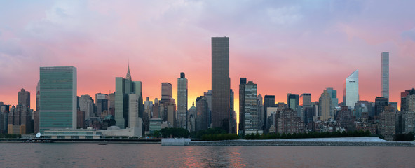 Manhattan at sunset