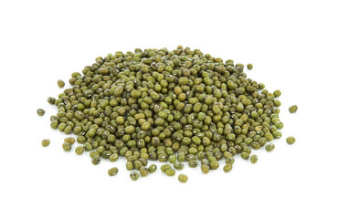 Mung beans isolated on white background