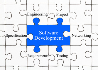 Software Development Puzzle Concept