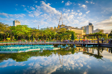 Pond at Rizal Park, in Ermita, Manila, The Philippines.