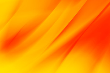 Orange and yellow background of abstract warm curves