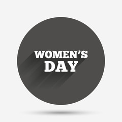 Women's Day sign icon. Holiday symbol.