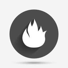 Fire flame sign icon. Fire symbol.