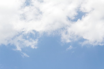 clouds in the blue sky