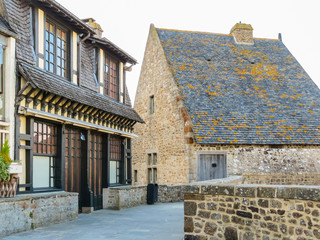 Street of Mont Saint-Michel, France