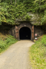 Bike Trail Tunnel / A bike trail passing through a former railroad tunnel.