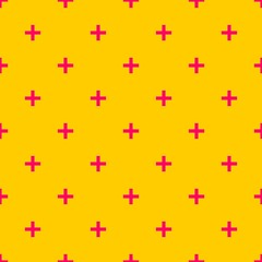 Tile cross plus pastel pink and yellow vector pattern
