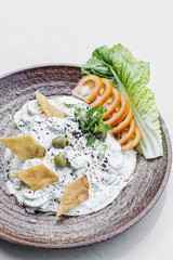 laban yoghurt cucumber middle eastern lebanese dip snack food