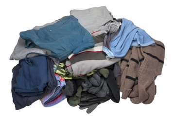 pure and washed men's top wear heap