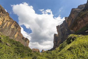 Clouds over the mountains