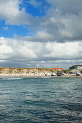 Fototapeta na wymiar sea and sky at Lokken in Denmark