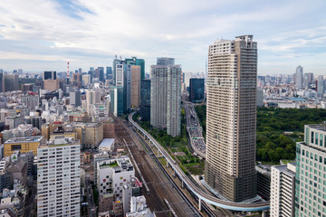 Obraz premium Tokyo Skyline, Cityscape of Tokyo City, Japan - Tokyo is the wor
