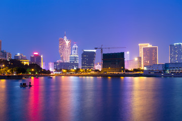 Fototapeta na wymiar Macao city night