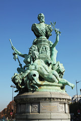 Fototapeta na wymiar Monument of Francis Garnier Paris France