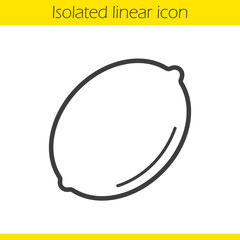 Lemon linear icon