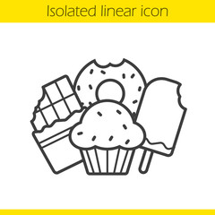 Confectionery linear icon