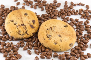 Chocolate chip cookies and chocolate balls