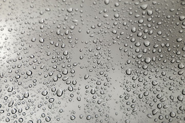 Drops of rain on the window