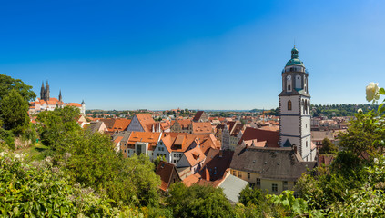 Stadtansicht Meißen mit Blick über die Altstadt