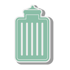 water bag hot cold warm temperature container vector illustration 
